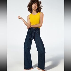 Boden Blue Wide Leg Jeans